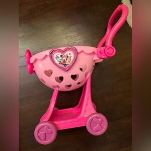 Pink Kids Toy Mini Mouse Disney Play Shopping Cart